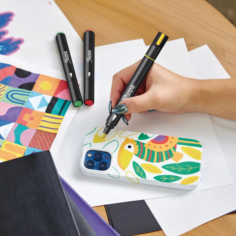 12 Marcadores Sharpie Acrilicos Punta Bala Colores Surtidos