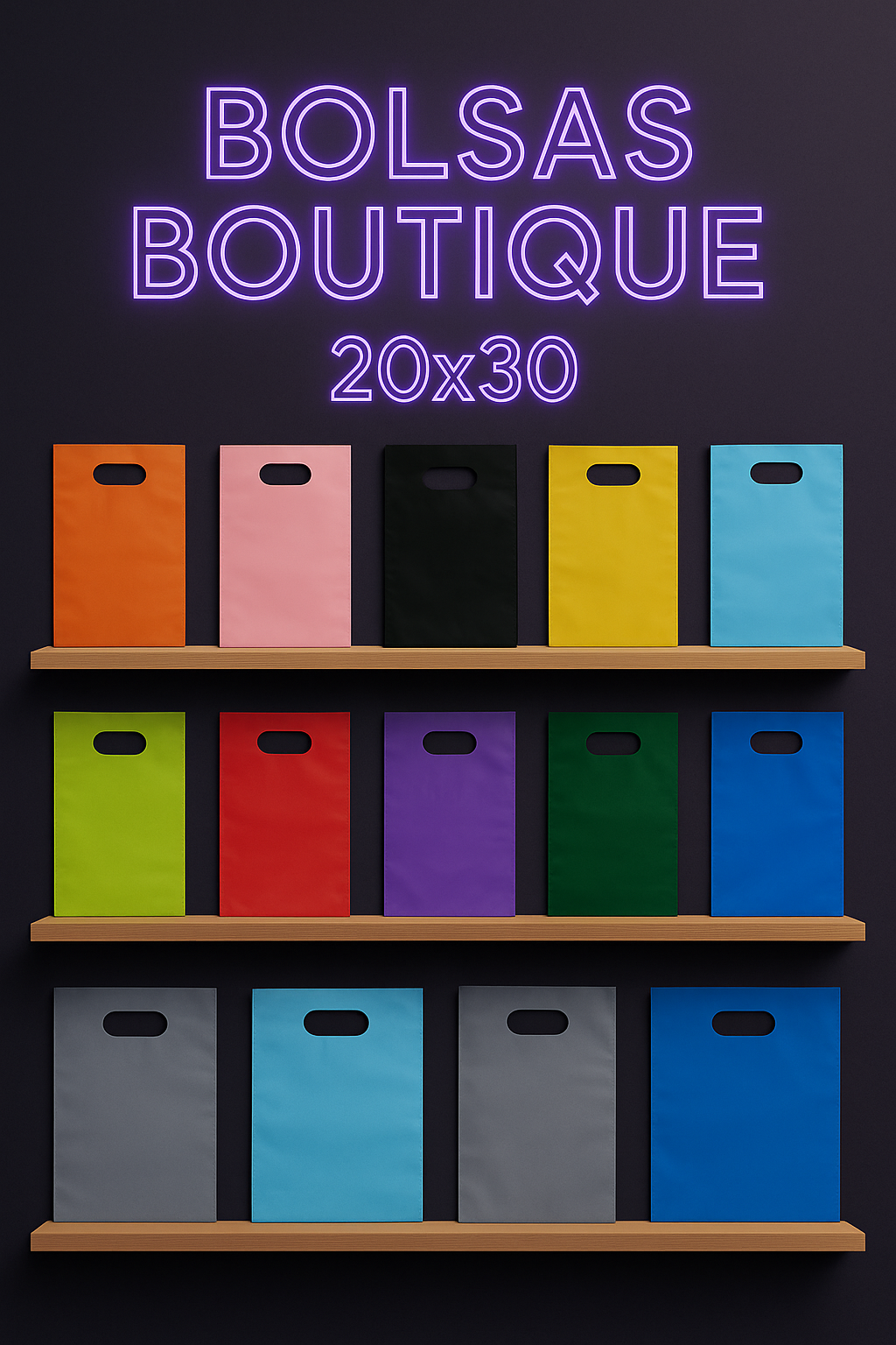 Bolsa boutique 20x30 cm en pack de 100 unidades – DeltaBuy