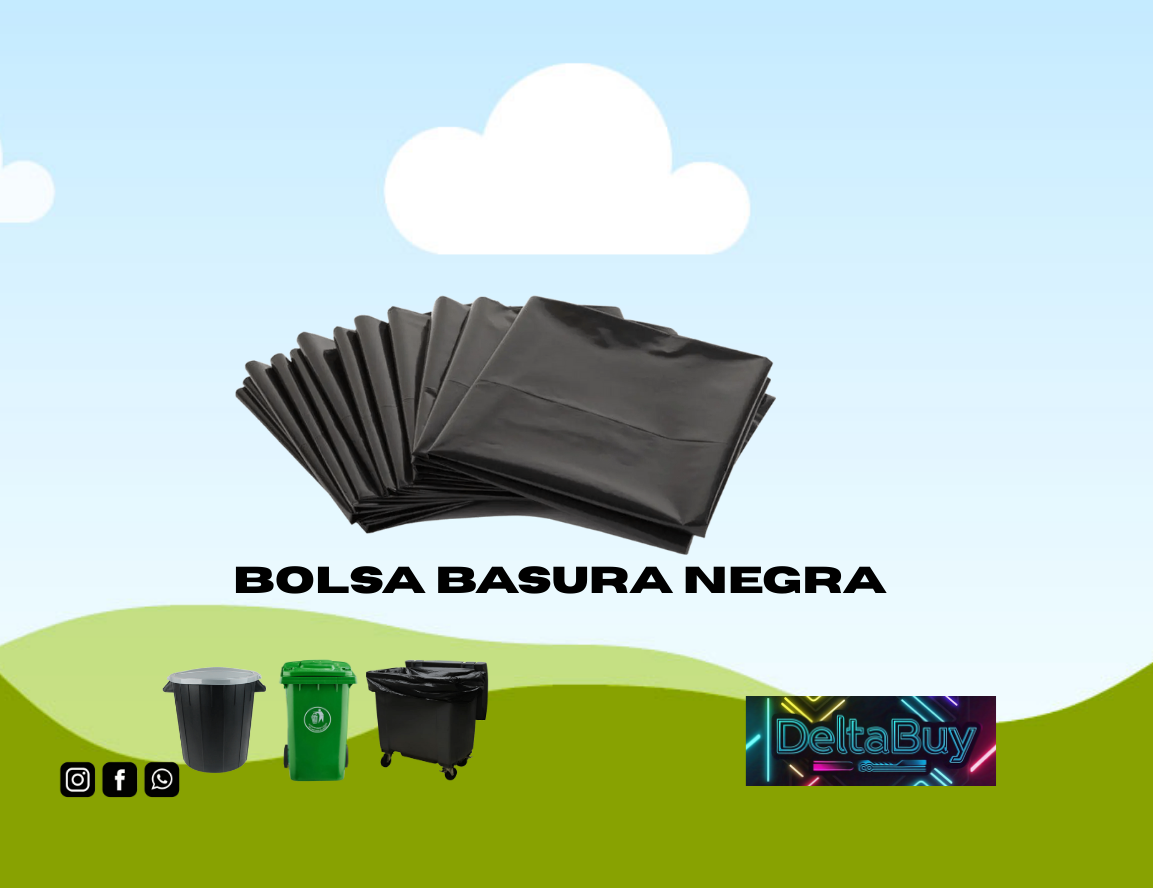 Bolsa de basura 70x90 cm en pack de 10 unidades – DeltaBuy