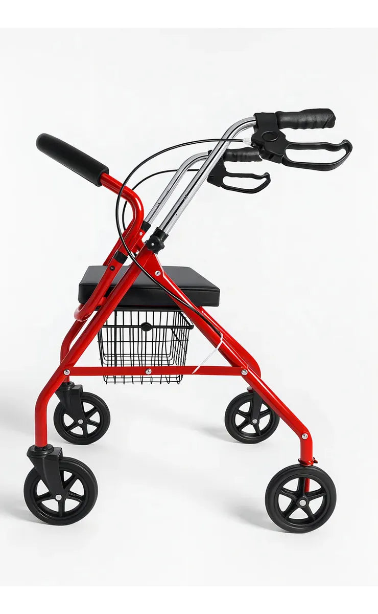 Andador Burrito Deltabuy Plegable 4 Ruedas Asiento Y Frenos