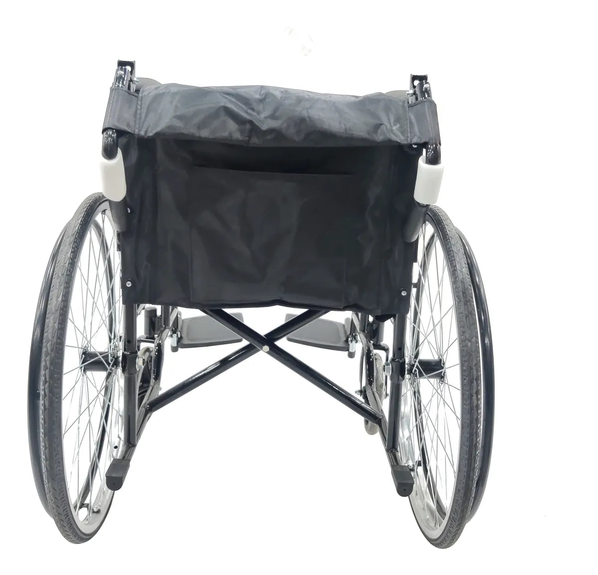 Silla De Ruedas Ligera Plegable Con Descansapies - Deltabuy Negro