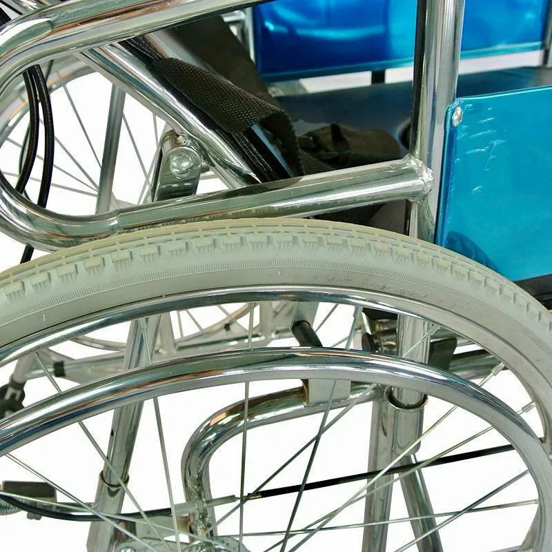 Silla De Ruedas Neurológica Reclinable Con Inodoro /deltabuy Cromado