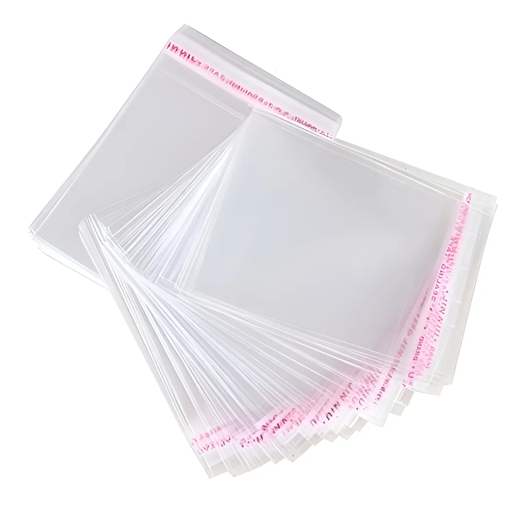Bolsa celofán transparente 20x35 cm con adhesivo para embalaje