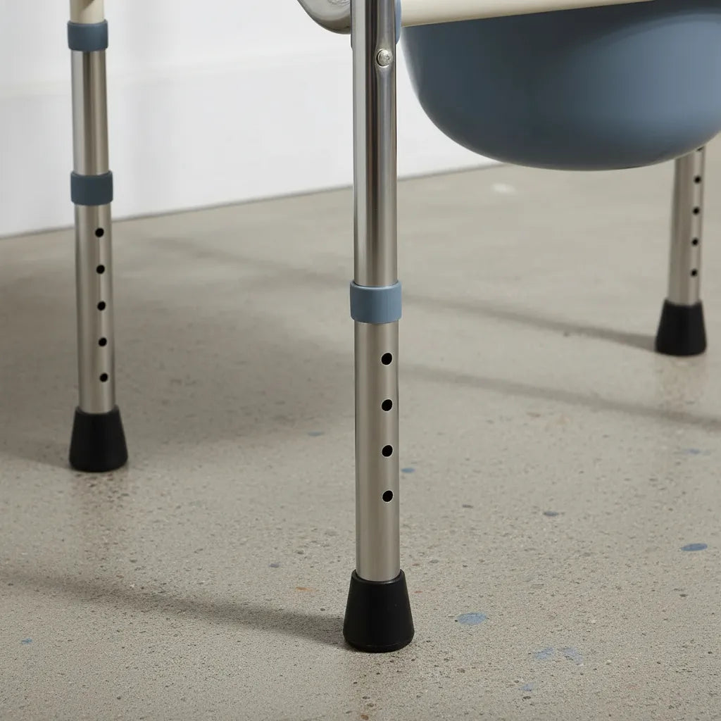 Silla Inodoro Baño Portátil Agarradera Adulto Ajustable
