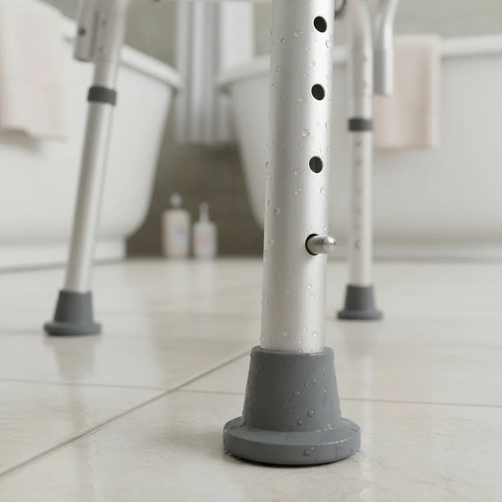 Silla Asiento Ducha Segura Con Respaldo Apoyabrazos Deltabuy