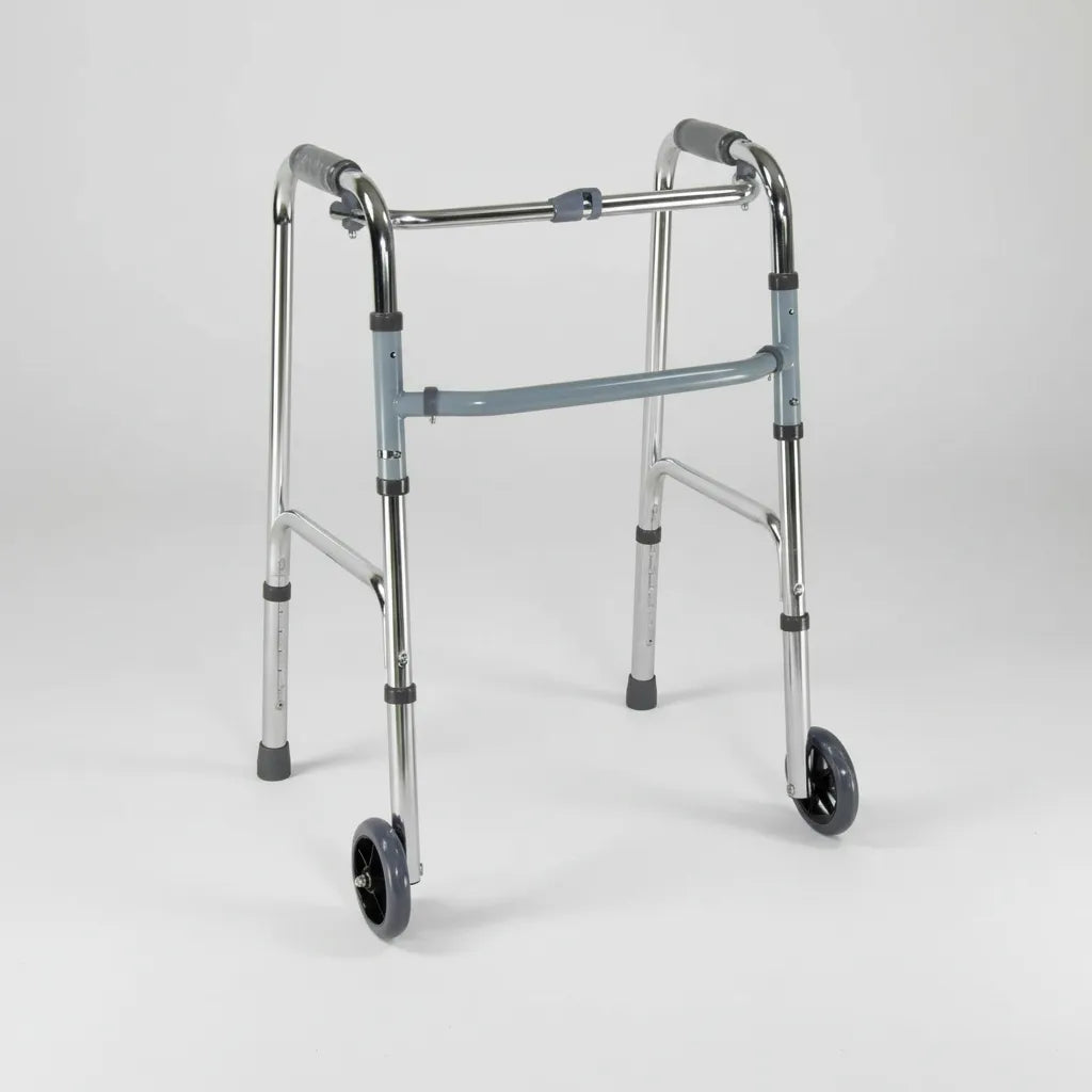 Andador Burrito Aluminio Ligero Plegable 2 Ruedas - Deltabuy