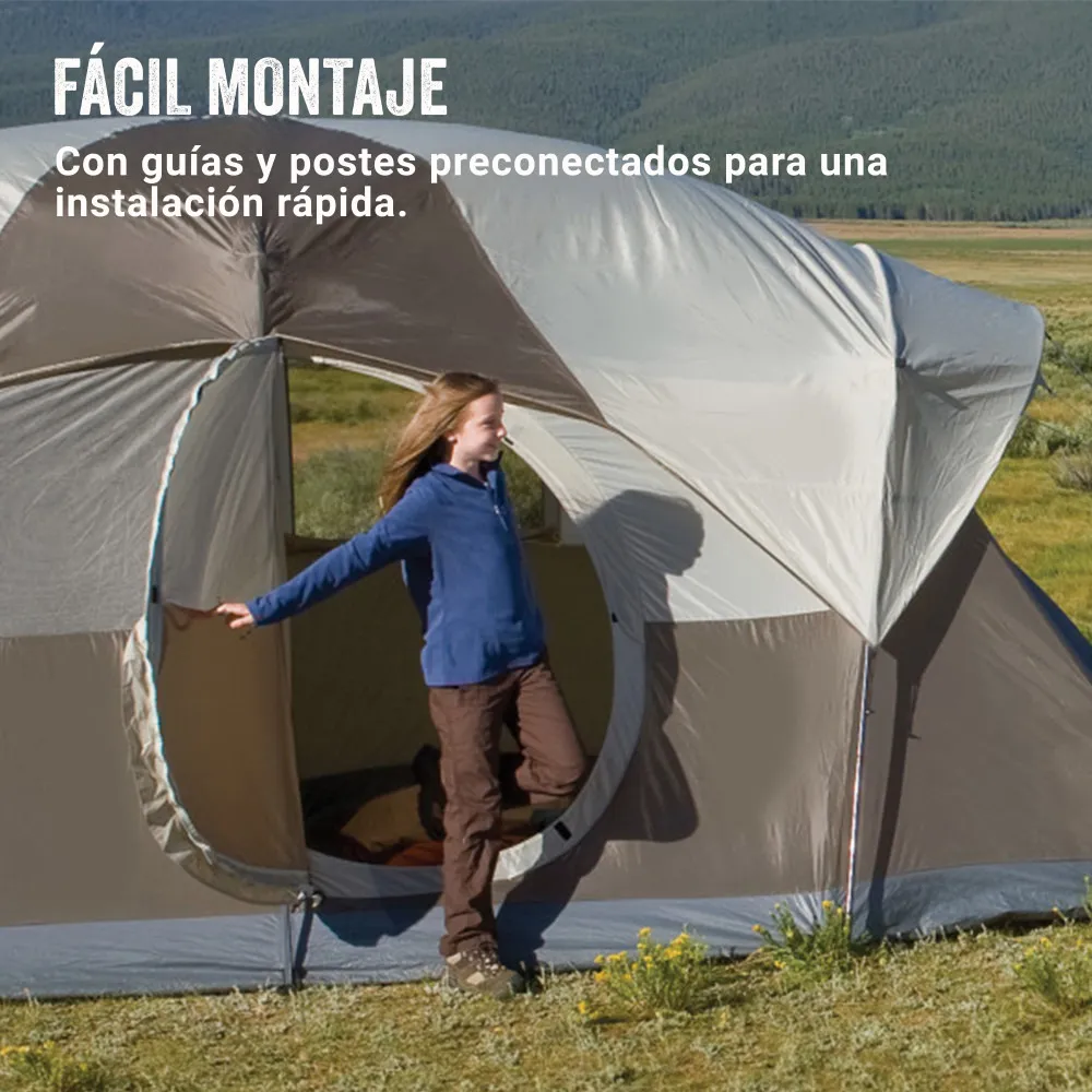 Carpa Weathermaster Coleman® 6 Personas Beige/marrón