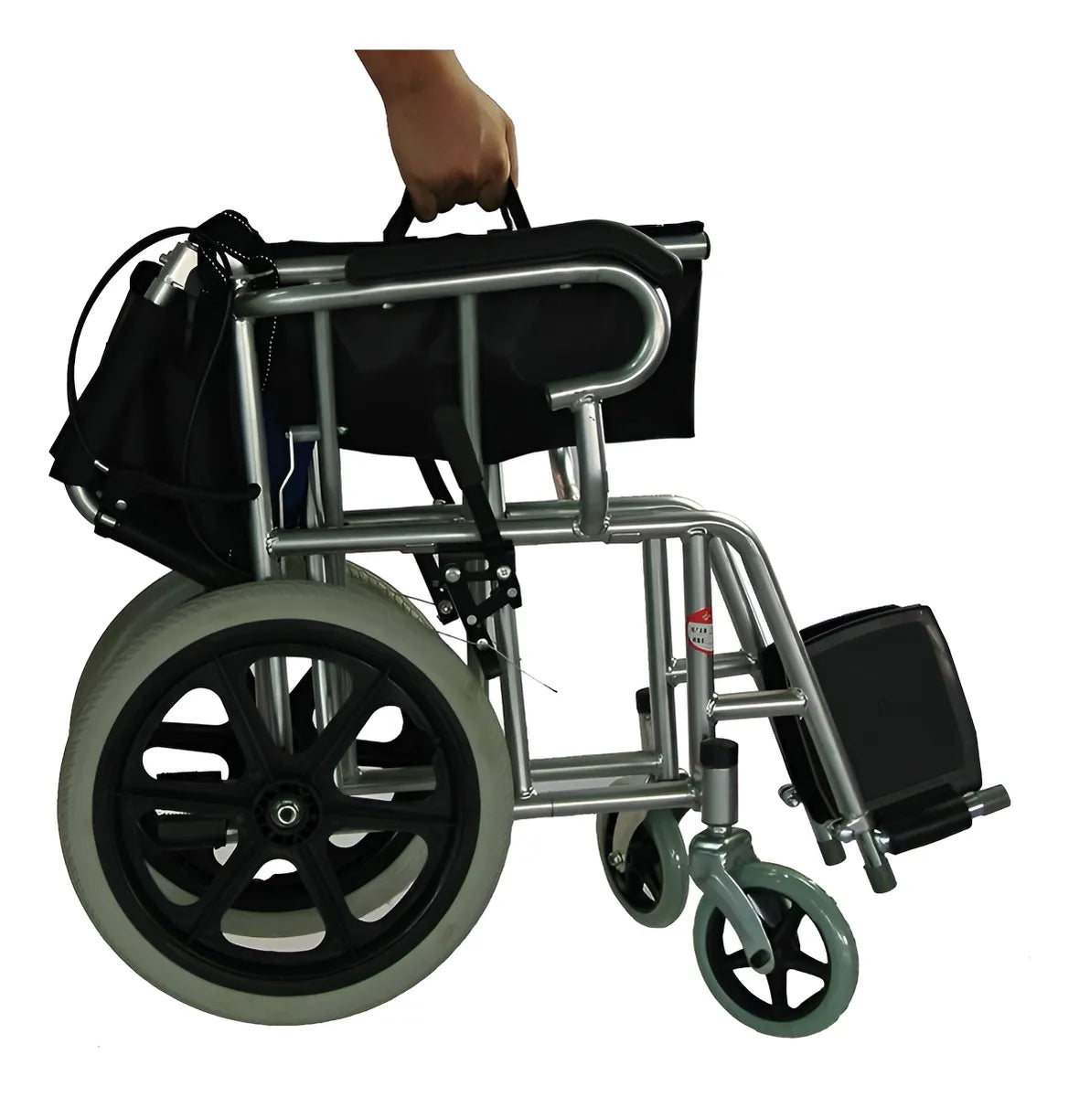 Silla Ruedas Geriátrica Plegable 110kg Deltabuy Color Azul