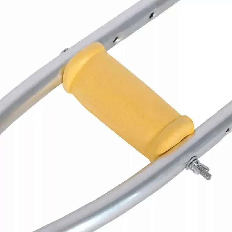 2 Baston Muletas Axilares De Aluminio Regulables Ortopedicas Plateado