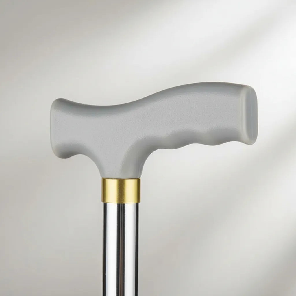 Baston 4 Patas Ortopedico Ajustable Aluminio Gris -deltabuy Gris