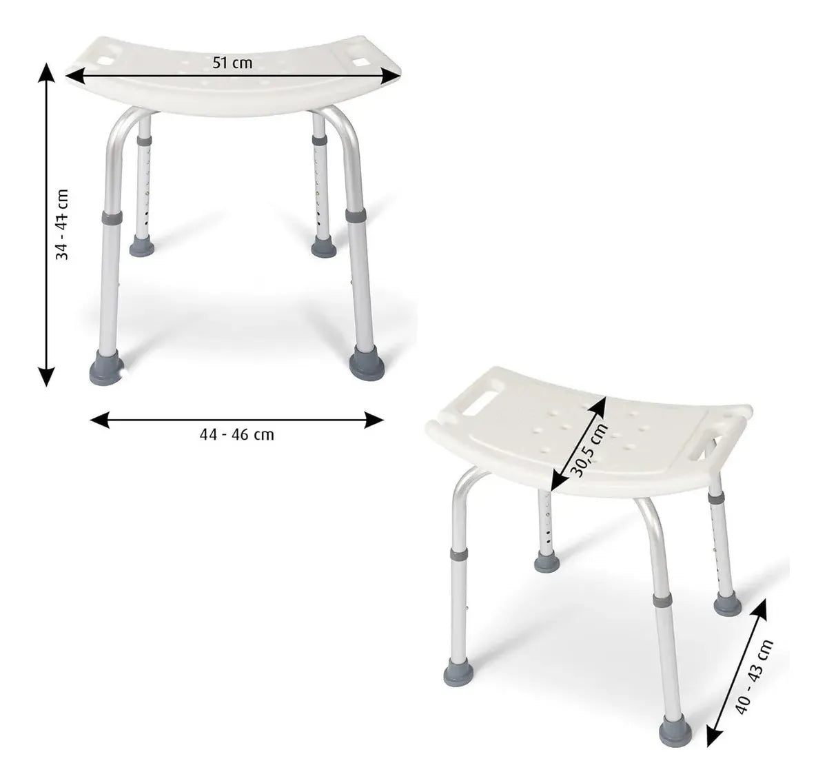 Silla Asiento De Ducha Seguridad Antideslizante Regulable