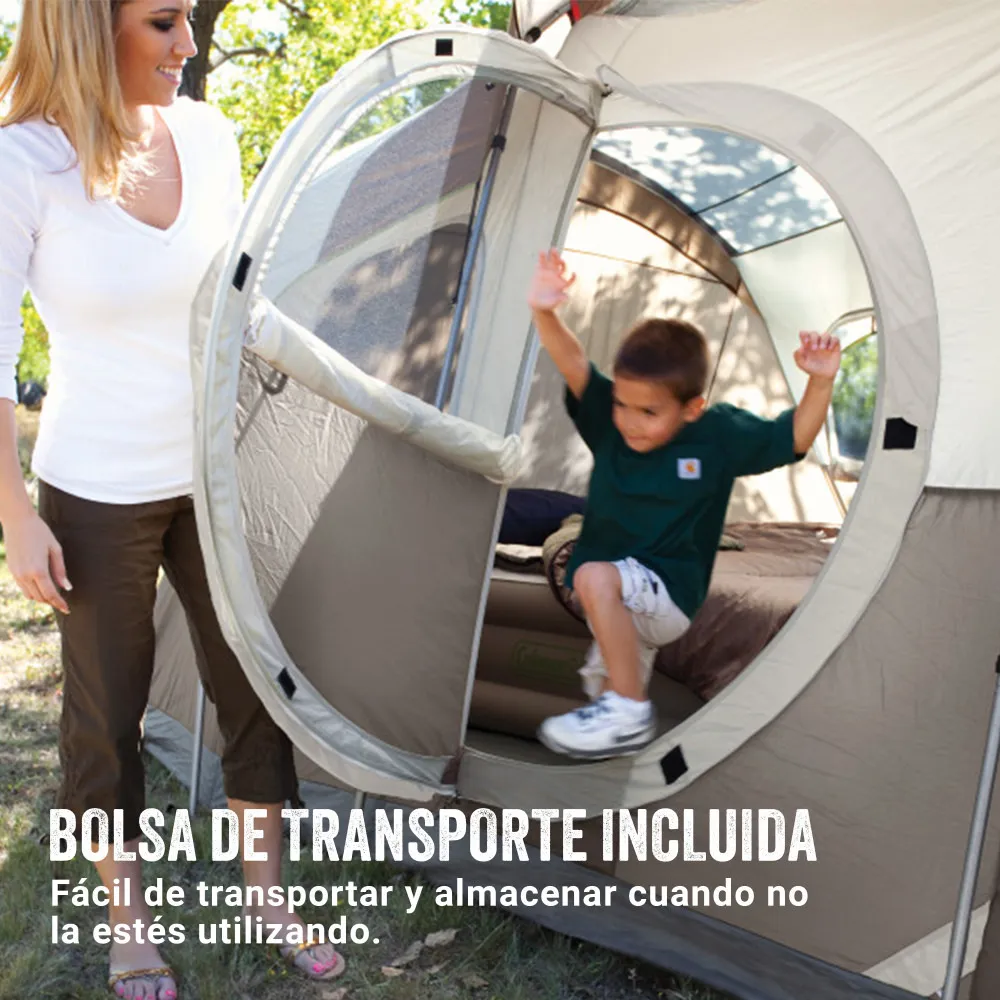 Carpa Weathermaster Coleman® 6 Personas Beige/marrón