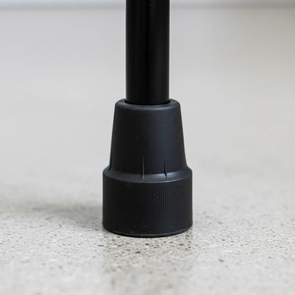 Bastón Muleta De Aluminio Resistente Y Regulable 3 Colores Negro