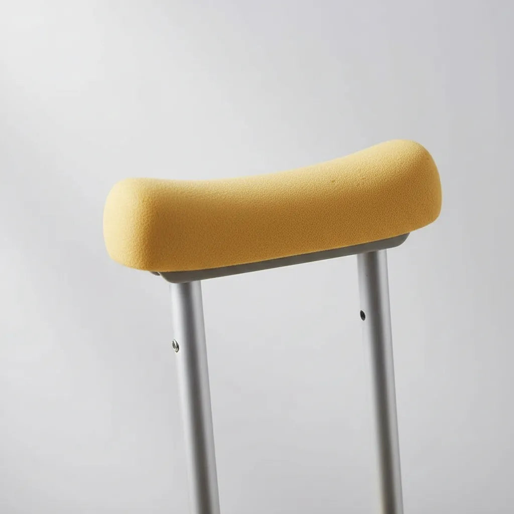 2 Baston Muletas Axilares De Aluminio Regulables Ortopedicas Plateado