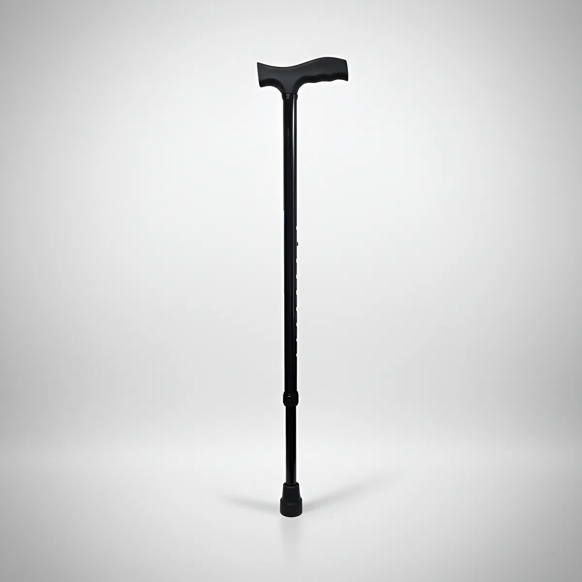 Bastón Muleta De Aluminio Resistente Y Regulable 3 Colores Negro