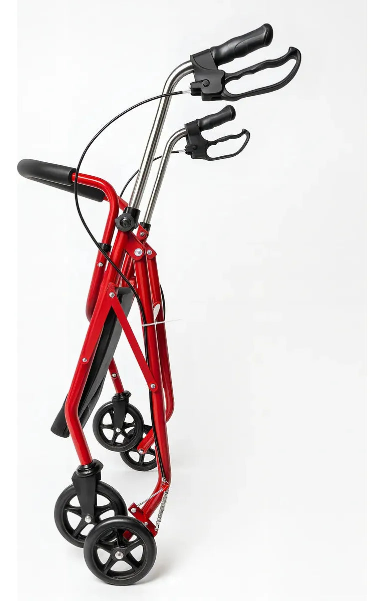 Andador Burrito Deltabuy Plegable 4 Ruedas Asiento Y Frenos