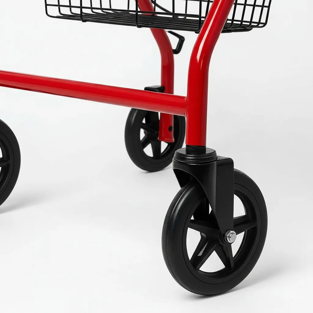 Andador Burrito Deltabuy Plegable 4 Ruedas Asiento Y Frenos