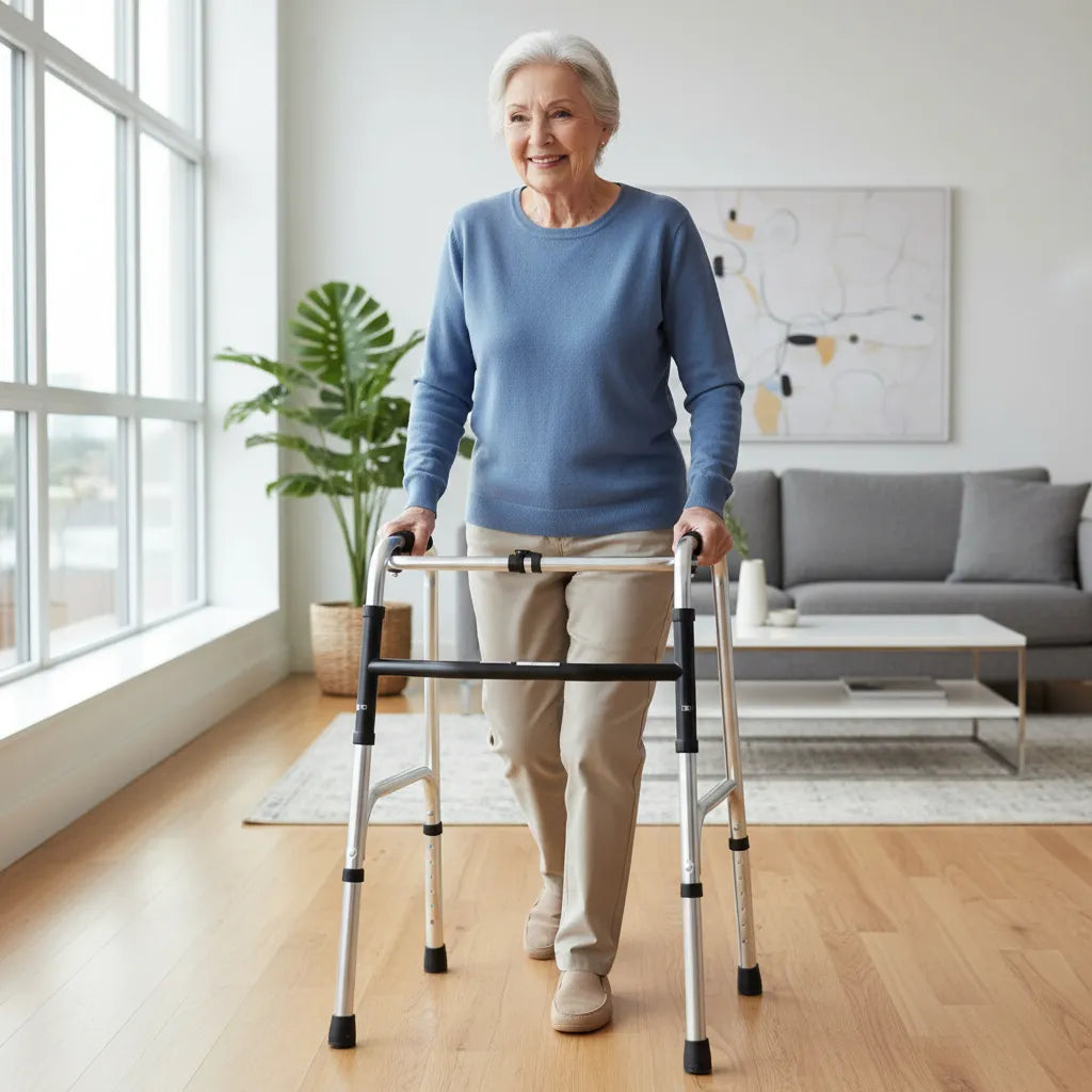 Andador Burrito Plegable Deltabuy Aluminio Ligero Negro