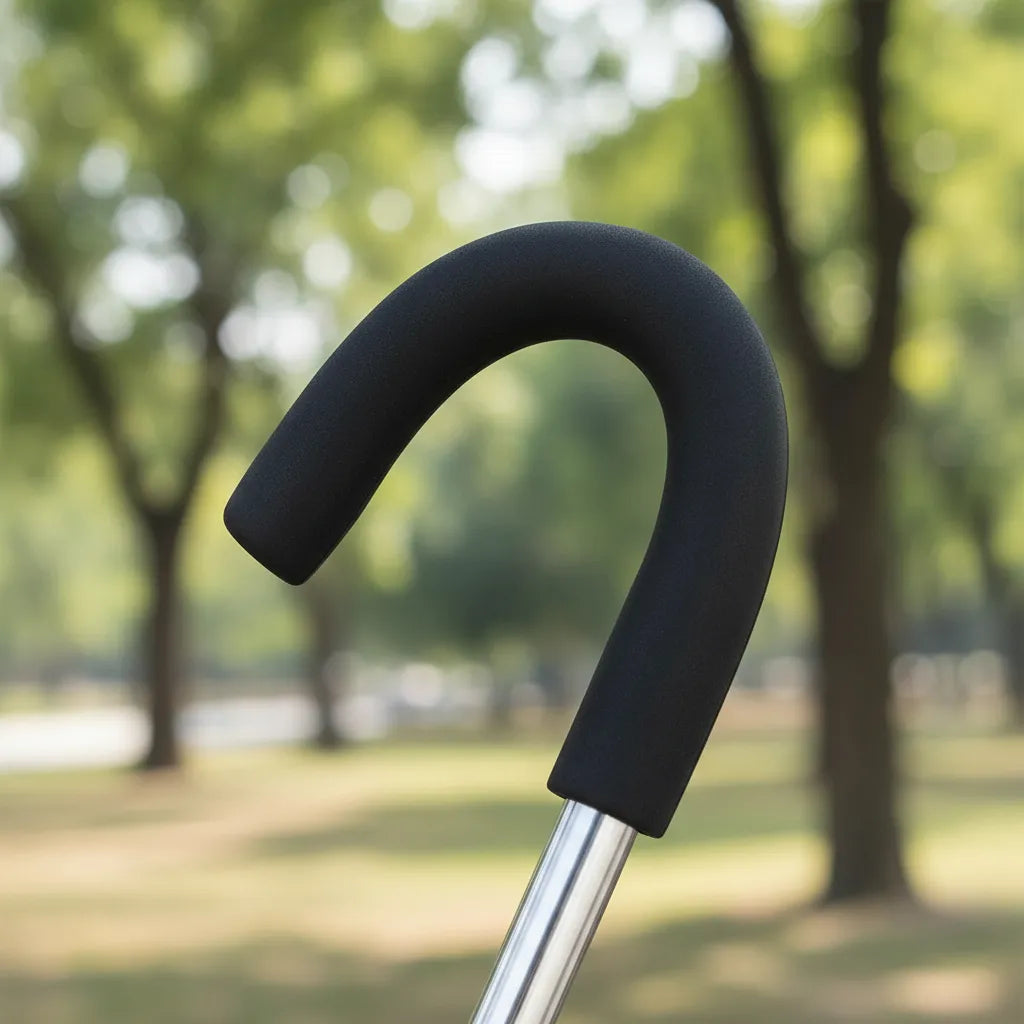 Bastón Ortopédico Plegable Con Asiento Para Adulto Mayor Azul Claro