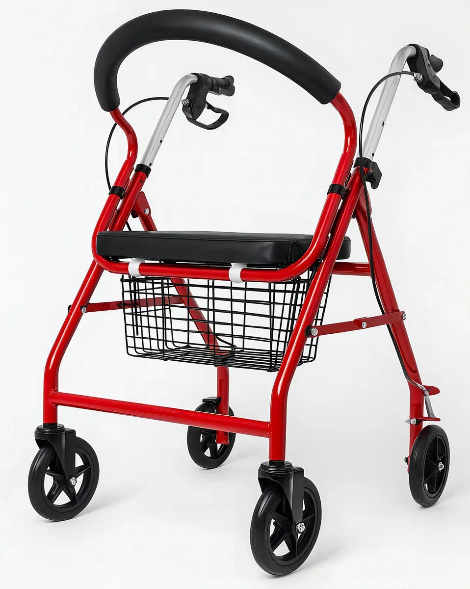 Andador Burrito Deltabuy Plegable 4 Ruedas Asiento Y Frenos