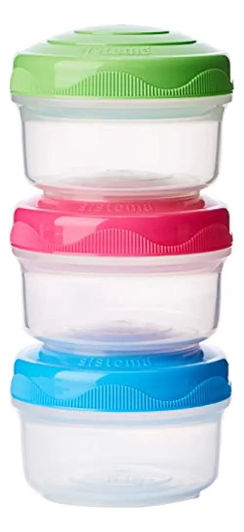 Sistema 3 Contenedores x 439 Onzas Mini Mordiscos