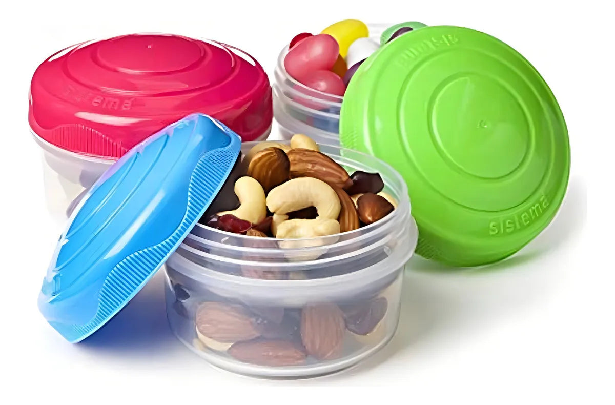 Sistema 3 Contenedores x 439 Onzas Mini Mordiscos