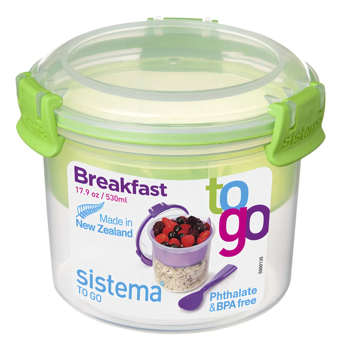 Tazon De Desayuno Contenedor Sistema To Go 530ML