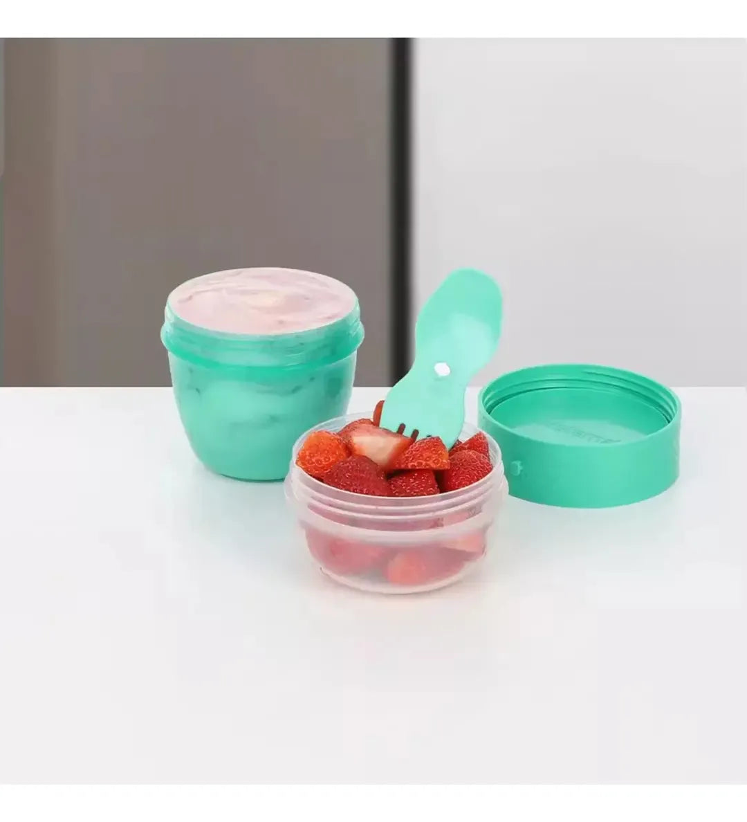 Contenedor Snack Hermético Sistema To Go 515ml Agua